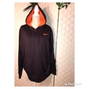 Nike Hoodie with Orange Detailing